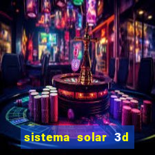 sistema solar 3d em movimento